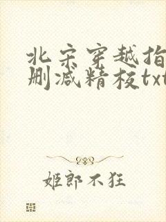北宋穿越指南无删减精校txt