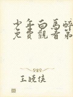少年白马醉春风免费观看第18集封面