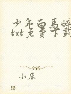 少年白马醉春风txt免费下载