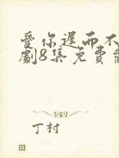爱你迟而不晚短剧8集免费观看封面