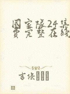 国家队24集免费完整在线观看高清