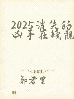 2025消失的凶手在线观看完整版免费高清