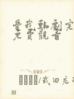 爱我韩剧完整版免费观看封面