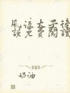 风流太子后宫小说免费阅读封面