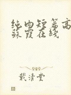 纯肉短篇高h文苏霞在线