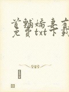 首辅娇妻有空间免费txt下载