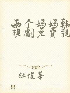两个妈妈韩剧电视剧免费观看全集