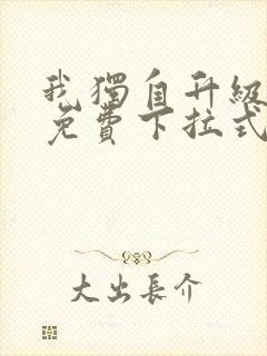 我独自升级漫画免费下拉式免费观封面