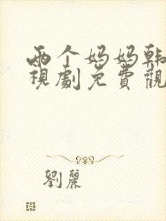 两个妈妈韩剧电视剧免费观看播放