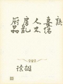厨房人妻熟妇精品乱又伧