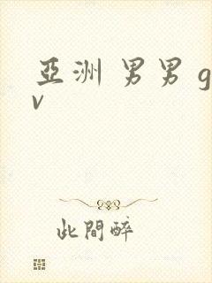 亚洲 男男 gv