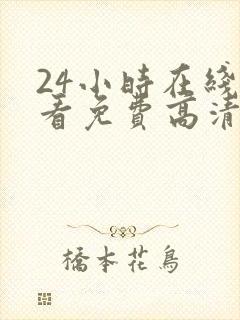 24小时在线观看免费高清完整版美剧