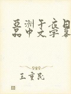 亚洲午夜日韩精品中文字幕