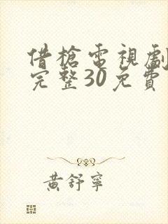 借枪电视剧全集完整30免费观看