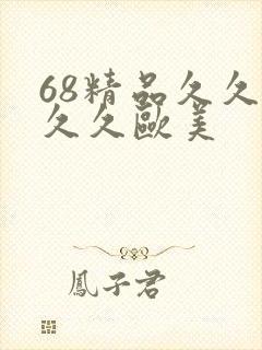 68精品久久久久久欧美