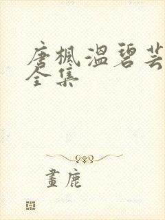 唐枫温碧芸小说全集封面