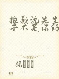 抱歉沈先生,孩子不是你的 短剧