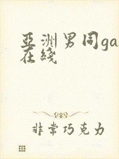 亚洲男同gay在线