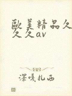 欧美精品久久久久久av封面
