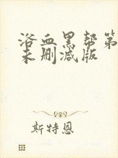 浴血黑帮第一季未删减版