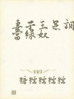 妻子玉足调教我当绿奴
