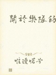 关于乐队的小说封面