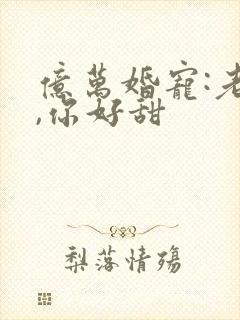 亿万婚宠:老婆,你好甜