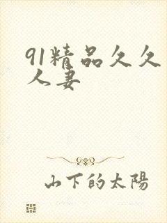 91精品久久久人妻