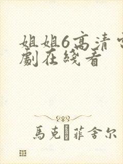 姐姐6高清电视剧在线看封面