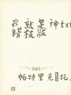 我就是神txt精校版