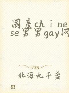 国产chⅰnese男男gay网站