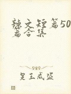辣文短篇500篇合集封面