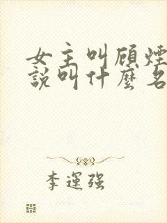 女主叫顾烟的小说叫什么名字封面