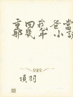 重回我爸当校草那几年 小说封面