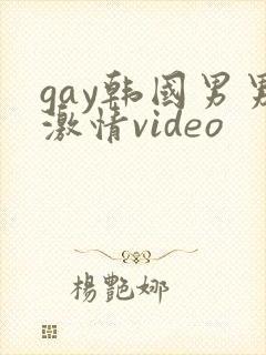 gay韩国男男激情video