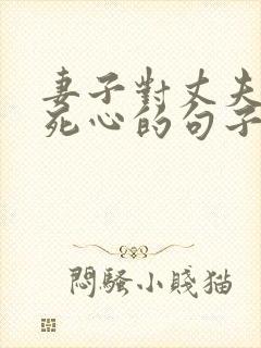 妻子对丈夫彻底死心的句子