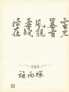 扫毒风暴电视剧在线观看免费完整版封面