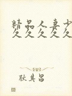 精品人妻少妇久久久久久久