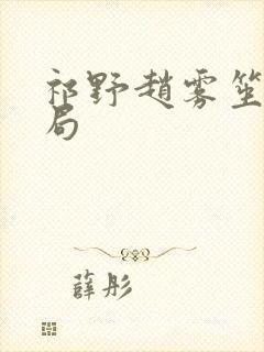 祁野赵雾笙大结局封面