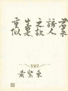 重生之诱君欢 似是故人来