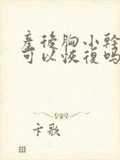 产后胸小干瘪还可以恢复吗