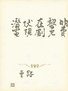 潜伏在黎明之前电视剧免费观看完整版