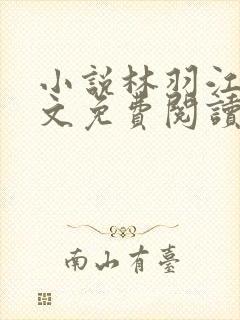 小说林羽江颜全文免费阅读全文免费