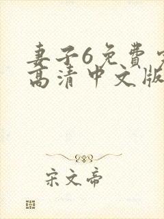 妻子6免费完整高清中文版,电视剧