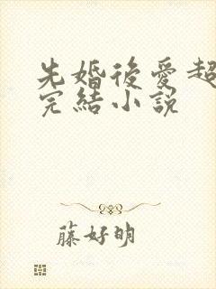 先婚后爱超甜已完结小说封面