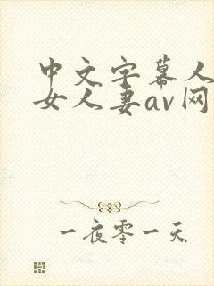 中文字幕人妻熟女人妻av网