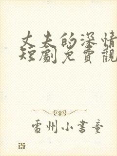 丈夫的深情谎言短剧免费观看全集封面