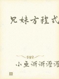 兄妹方程式