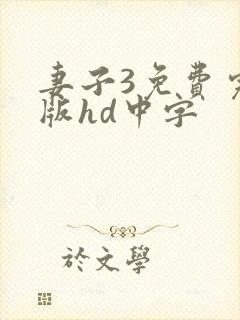 妻子3免费完整版hd中字