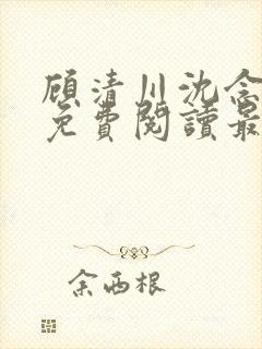 顾清川沈念小说免费阅读最新章节封面